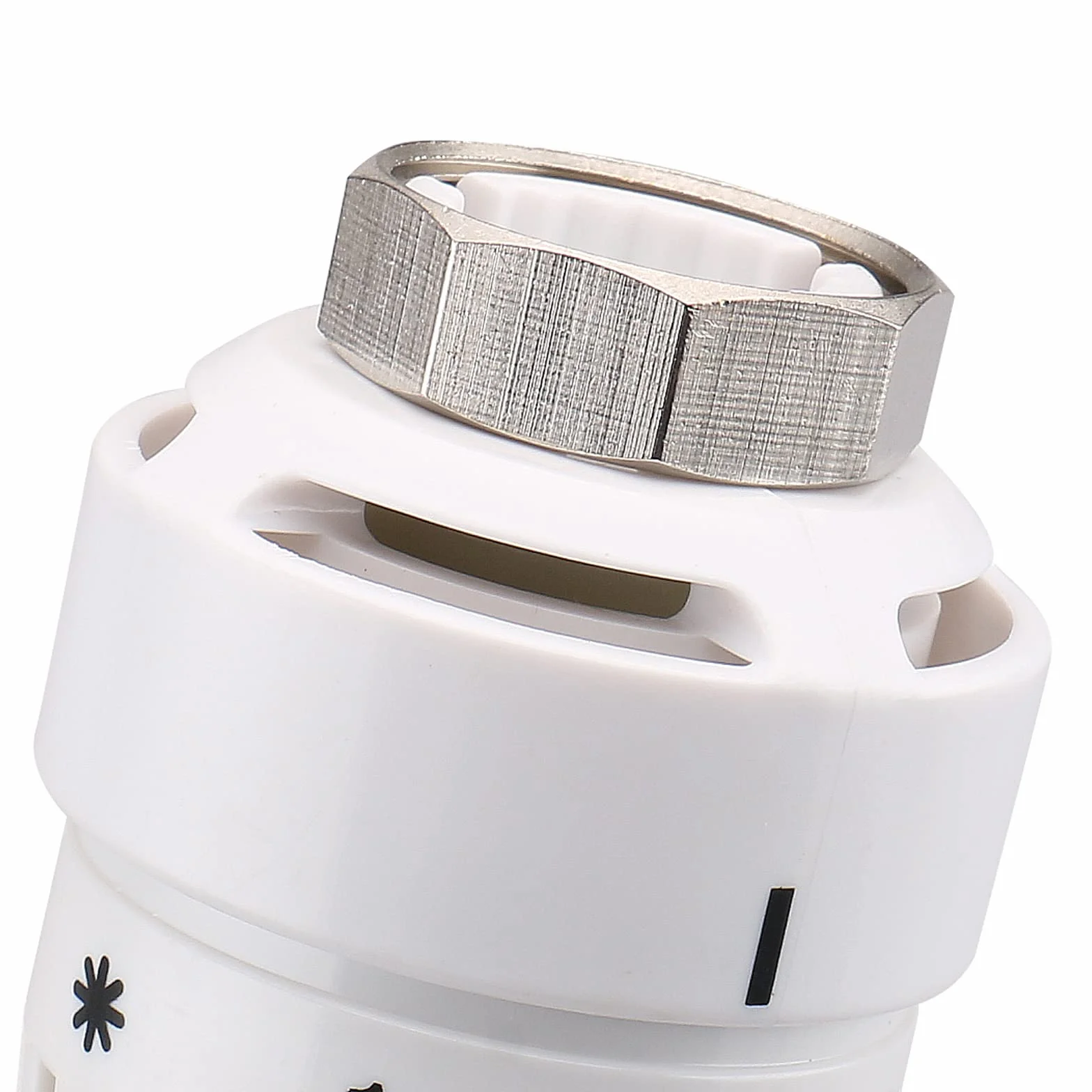 Wengart Testa Termostatica per Radiatori WG4005 – Attacco Universale M30x1,5 – Sensore a Liquido ad Alta Precisione – Con Protezione Antigelo e Limitatore di Temperatura – Bianco – Solo Testa