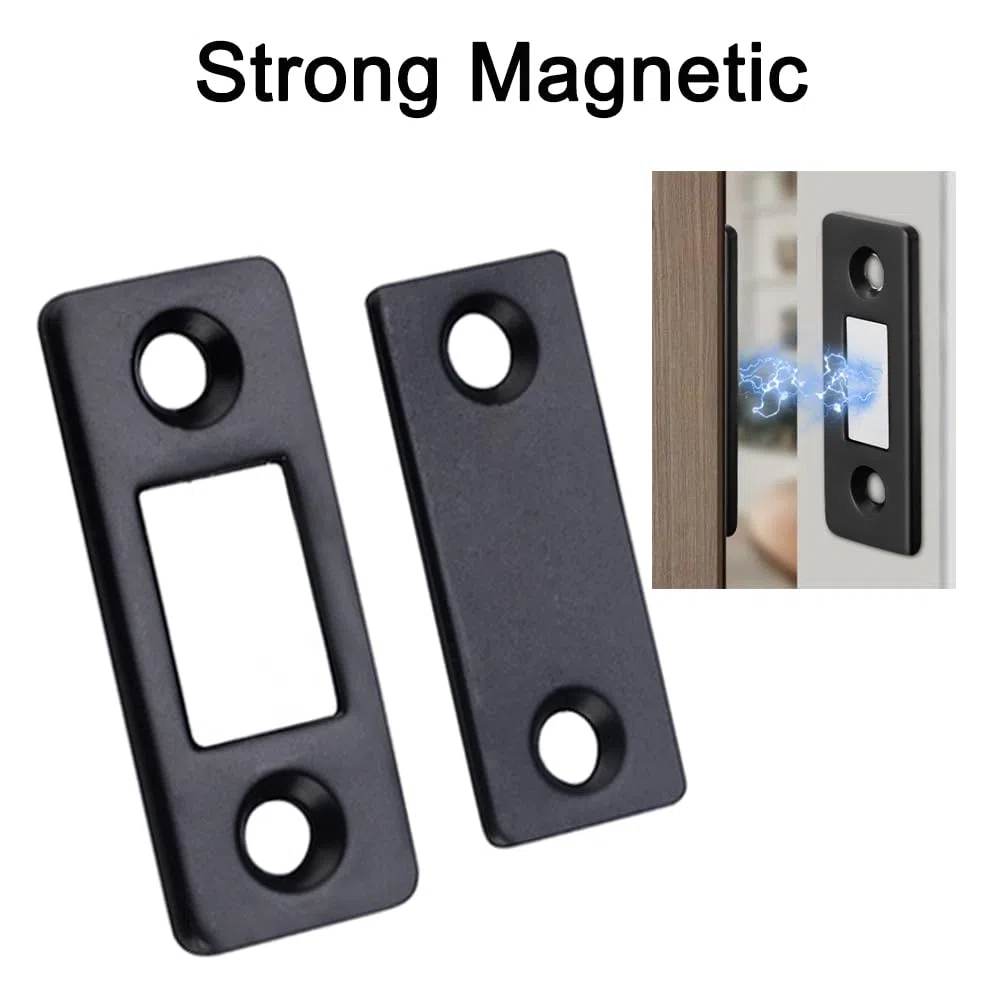Confezione da 8 chiusure magnetiche per porte, ultra sottili, adesive, per armadietti, cassetti, armadi, porte scorrevoli (giallo antico)