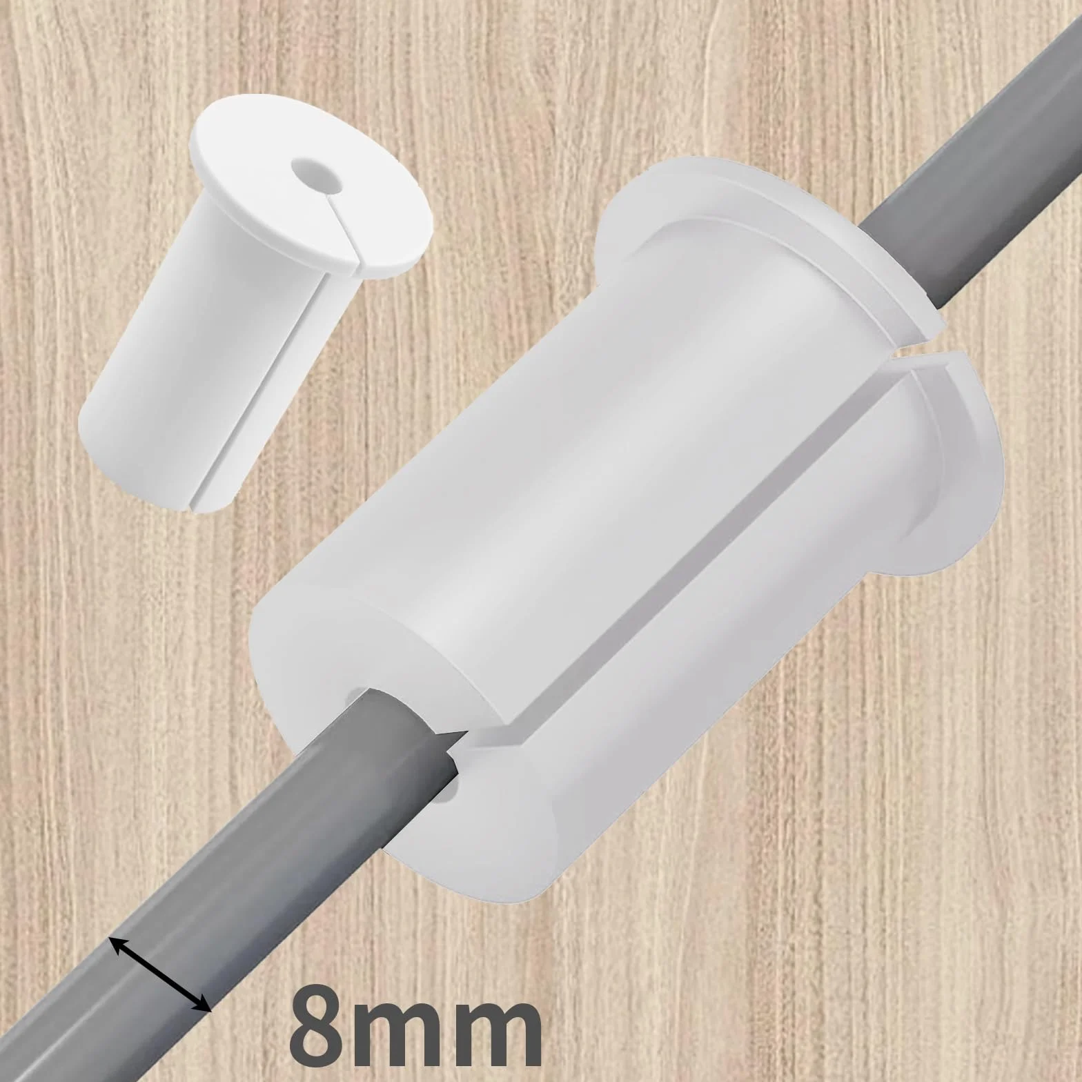 4 passacavi da parete per set di passacavi Starlink, passacavi da parete, passacavo per cavi da 1 pollice per router via cavo Starlink e adattatore Ethernet (bianco)