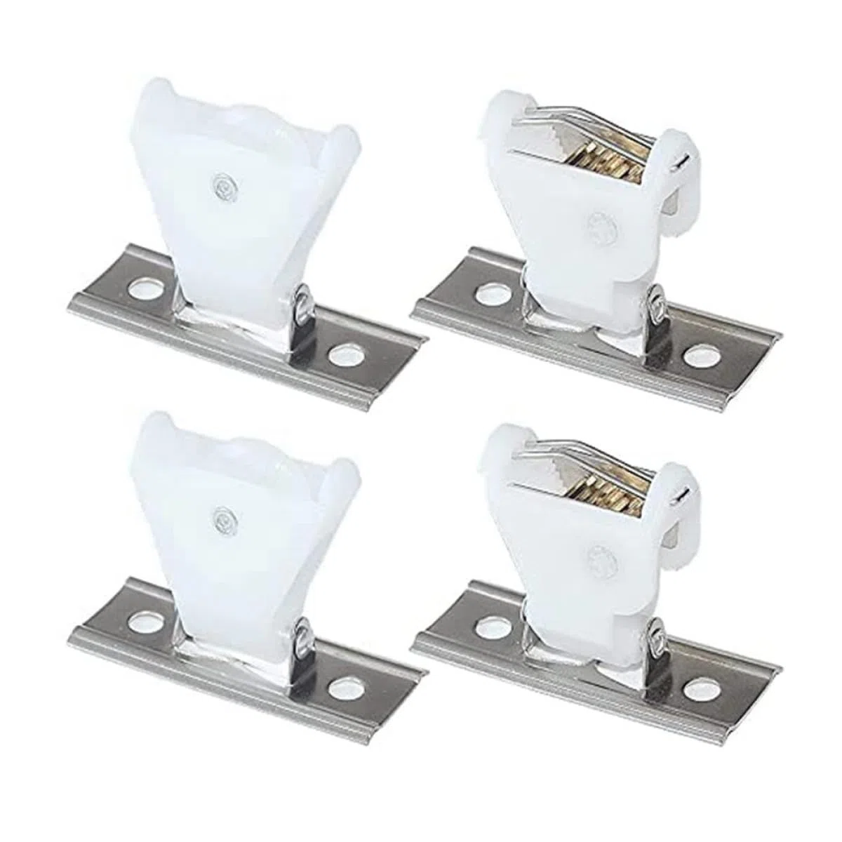 Housoutil Set Fermacorda per Tende Romane e Veneziane in Plastica Bianca Design Raffinato per Fissaggio Tende Domestiche Senza Corda