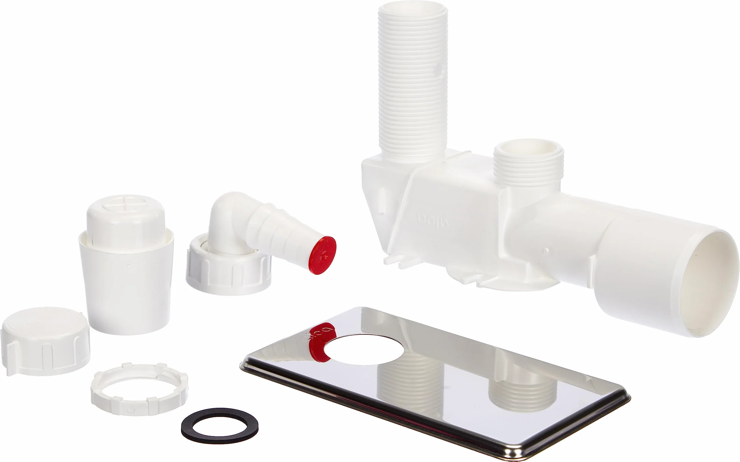 Alca Plast - Sifone cromato per lavatrice