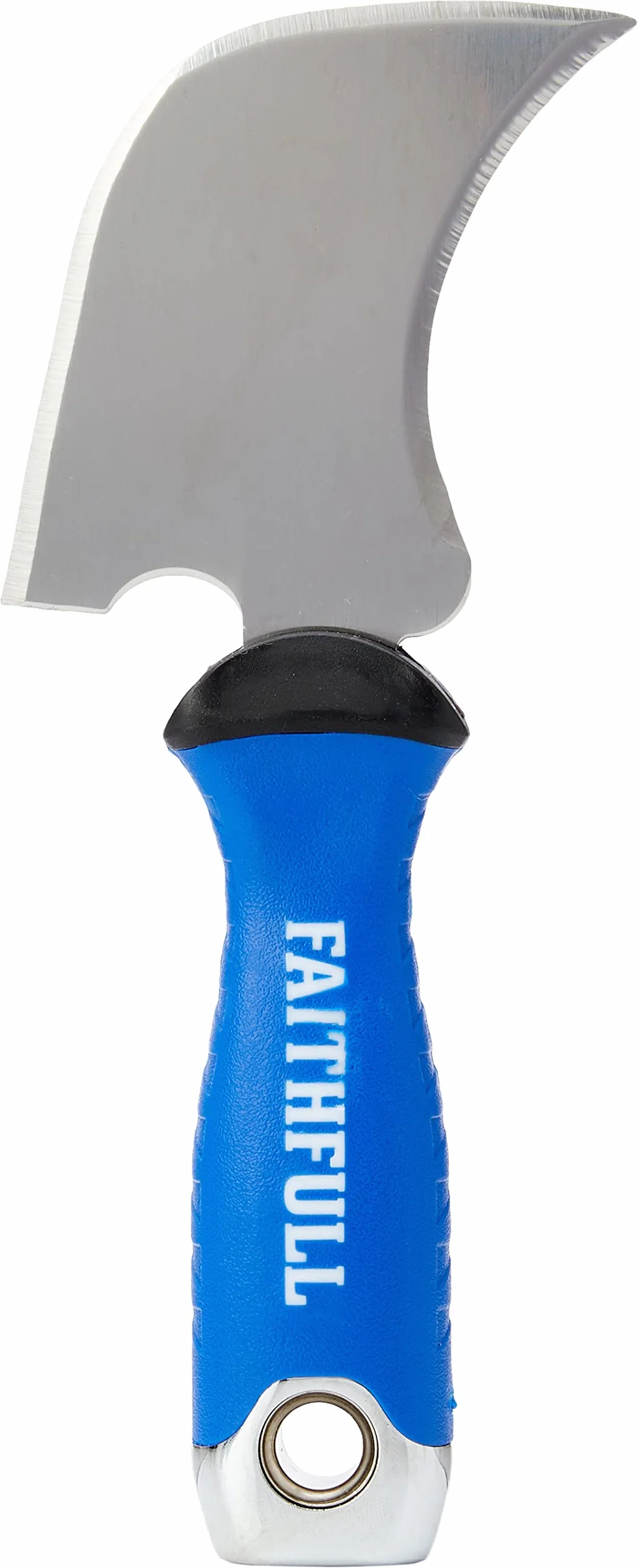 Faithfull SGWINDME - Coltello professionale per finestre, modello Quarter Moon, colore: blu