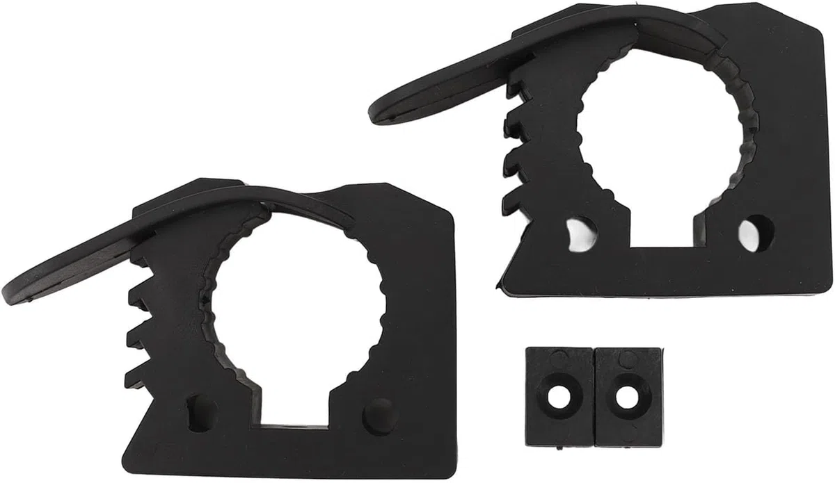 2 morsetti in gomma a sgancio rapido per strumenti di diametro da 2,5 cm a 3,8 cm, supporto per attrezzi resistente con vestibilità regolabile per UTV ATV, camion, barca, treno, design pratico e