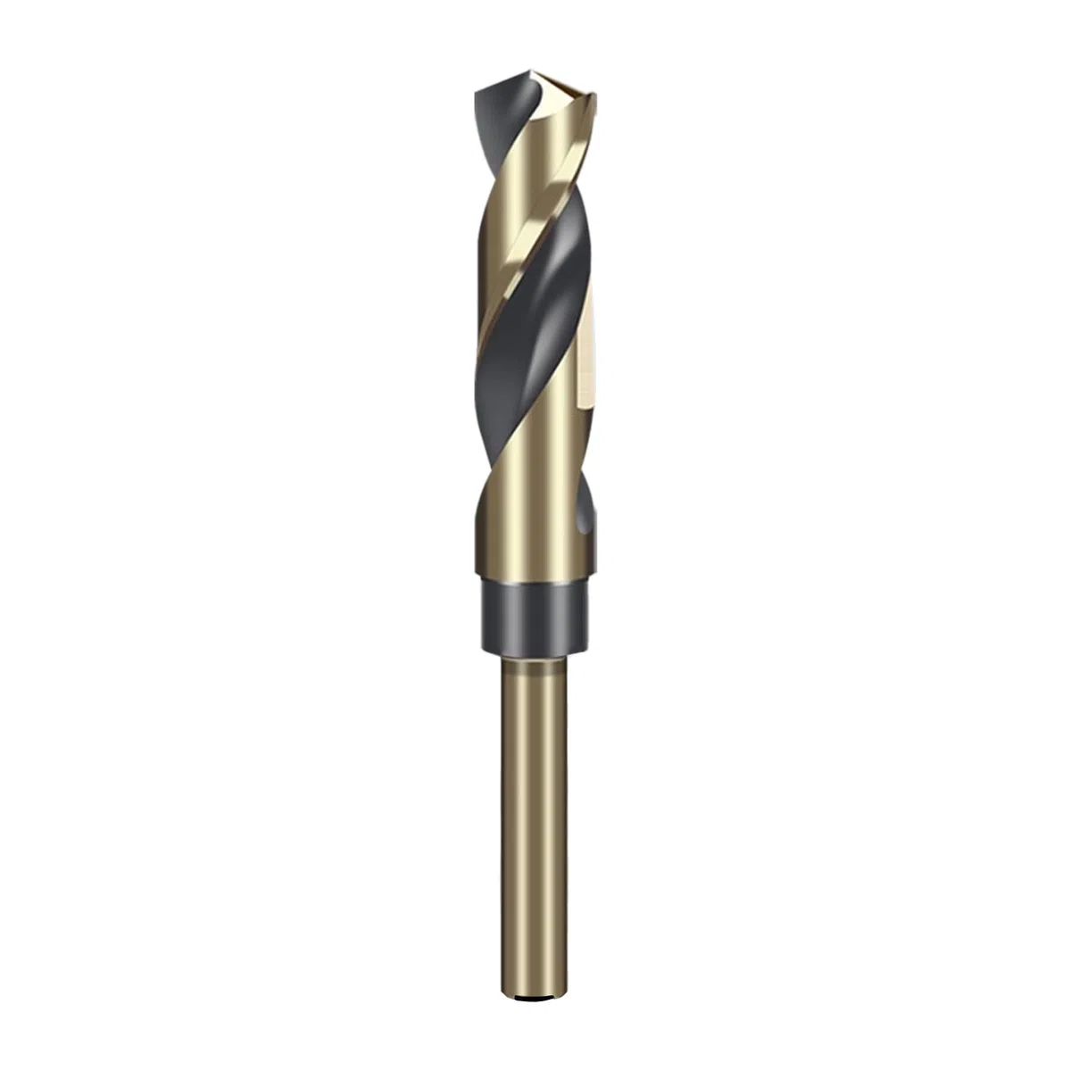Punta per trapano elicoidale con gambo ridotto da 14 mm con gambo rotondo da 10 mm per acciaio inossidabile, lega di alluminio, metallo, rame, plastica, legno, realizzata in acciaio ad alta