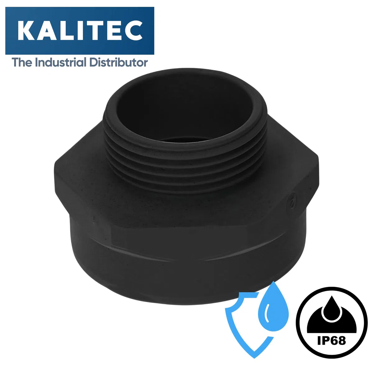 Kalitec G5253210 - Espansione M25/M32, in plastica, nero, con filettatura interna M32, filettatura esterna M25, IP68