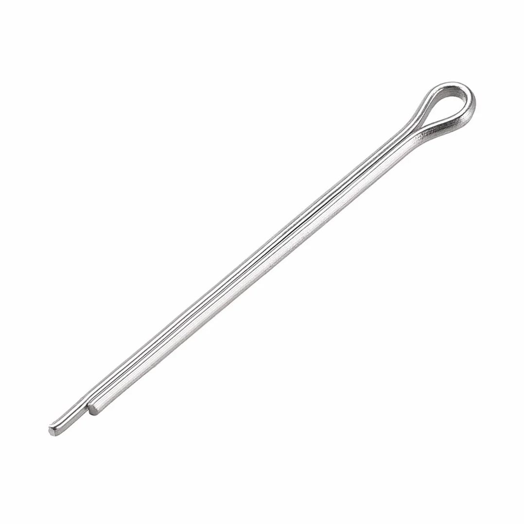 XYWHPGV Coppiglia divisa - 1,5 mm x 25 mm in acciaio inossidabile 304 a 2 denti con chiusura a clip color argento 120 pezzi(067d0 d54c0 d0cae 81cb1 62170 f3df4