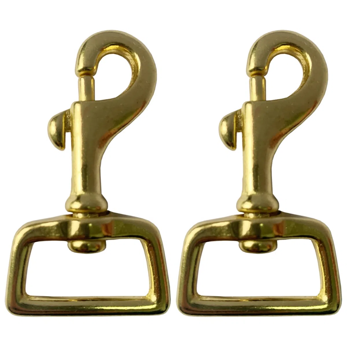 aufodara 2 Pz Robusto Moschettoni Girevoli in Ottone per Guinzaglio Cani, Accessori per Borse fai da te, Cinghie dello zaino, Collari per cani, Corda Paracord, Portachiavi, Accessori Hardware (25mm)