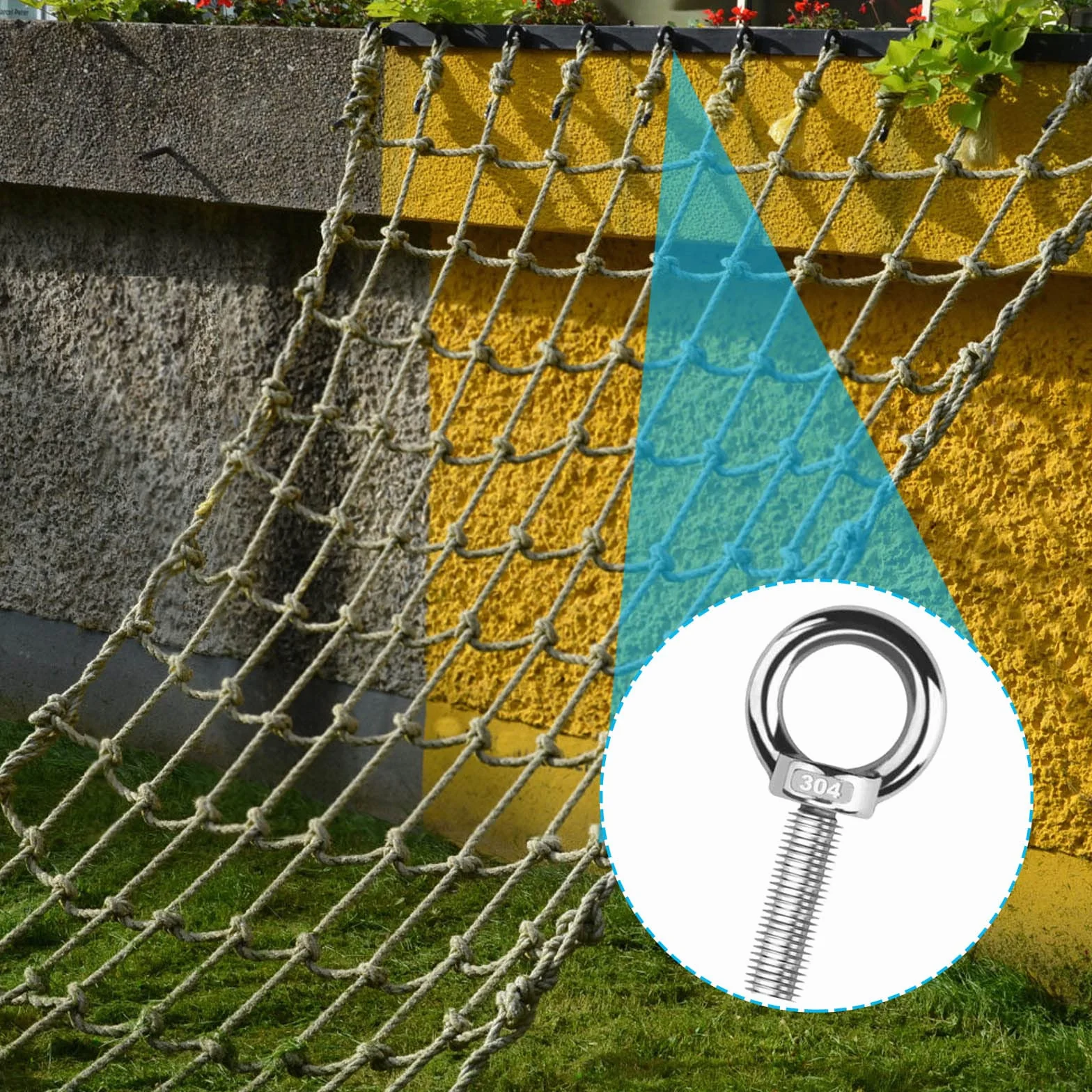 Occhiello, per Sollevamento Golfari Bullone occhiello Bullone a Occhiello in Acciaio Inox Metrico M10*35, 2 Pz Bulloni a Occhiello Inox, Bullone a Occhiello Rotondo ad Anello, per Il Ruolo di Fissare