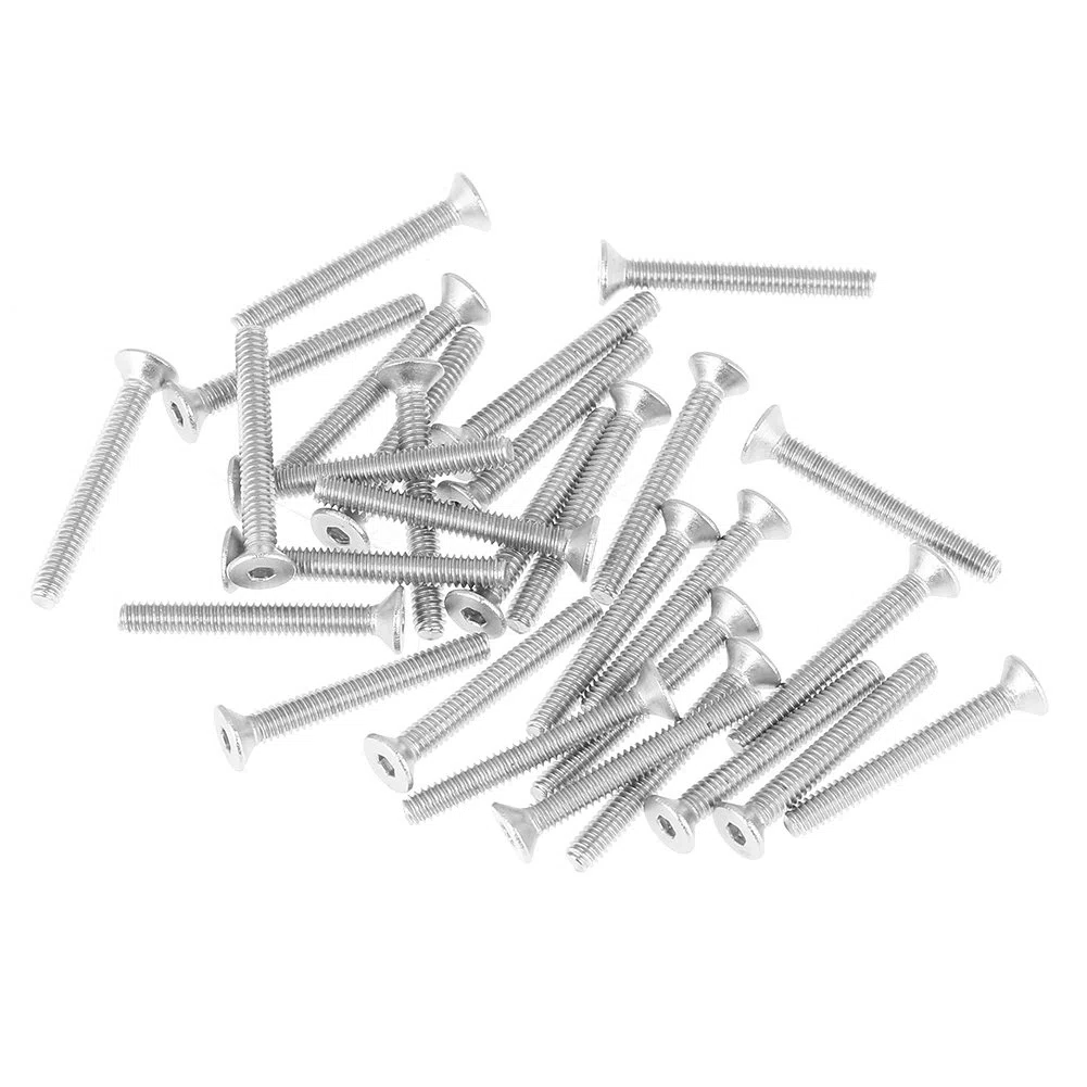 230pcs M2 304 in acciaio inox a testa piatta Viti per bulloni in metallo Kit di strumenti assortimento con scatola