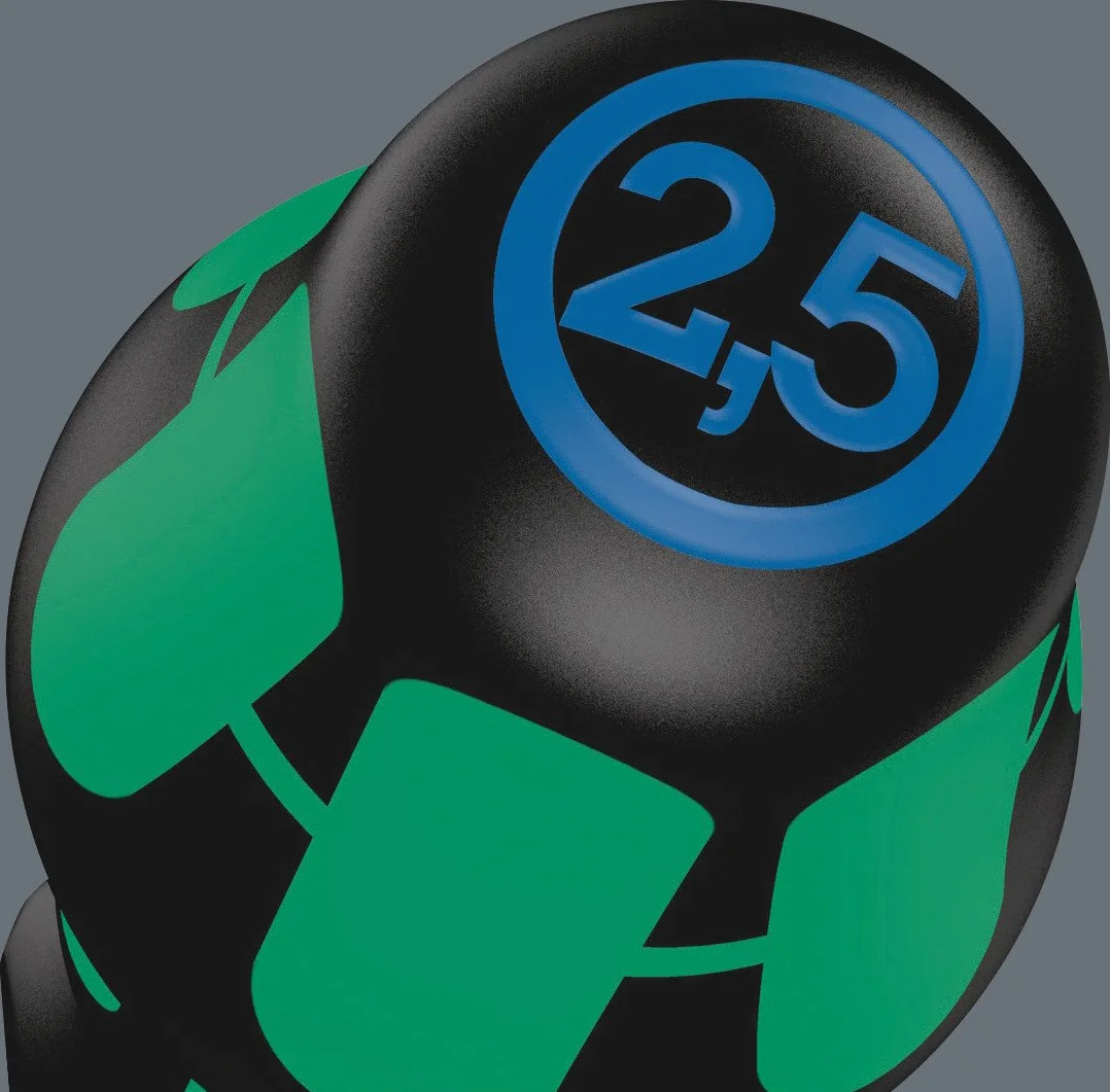 Wera 352 Giravite esagonale con sfera 2.5 mm x 100 mm