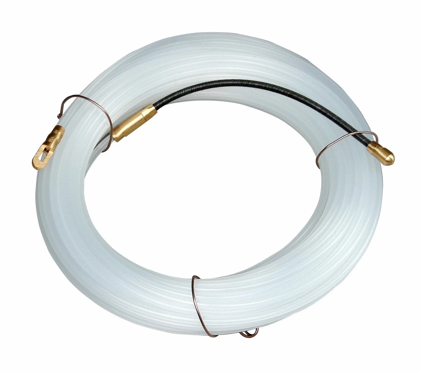 Electraline 61052 Sonda Tiracavi in Nylon, 20 m, Diametro 3 mm, Bianco