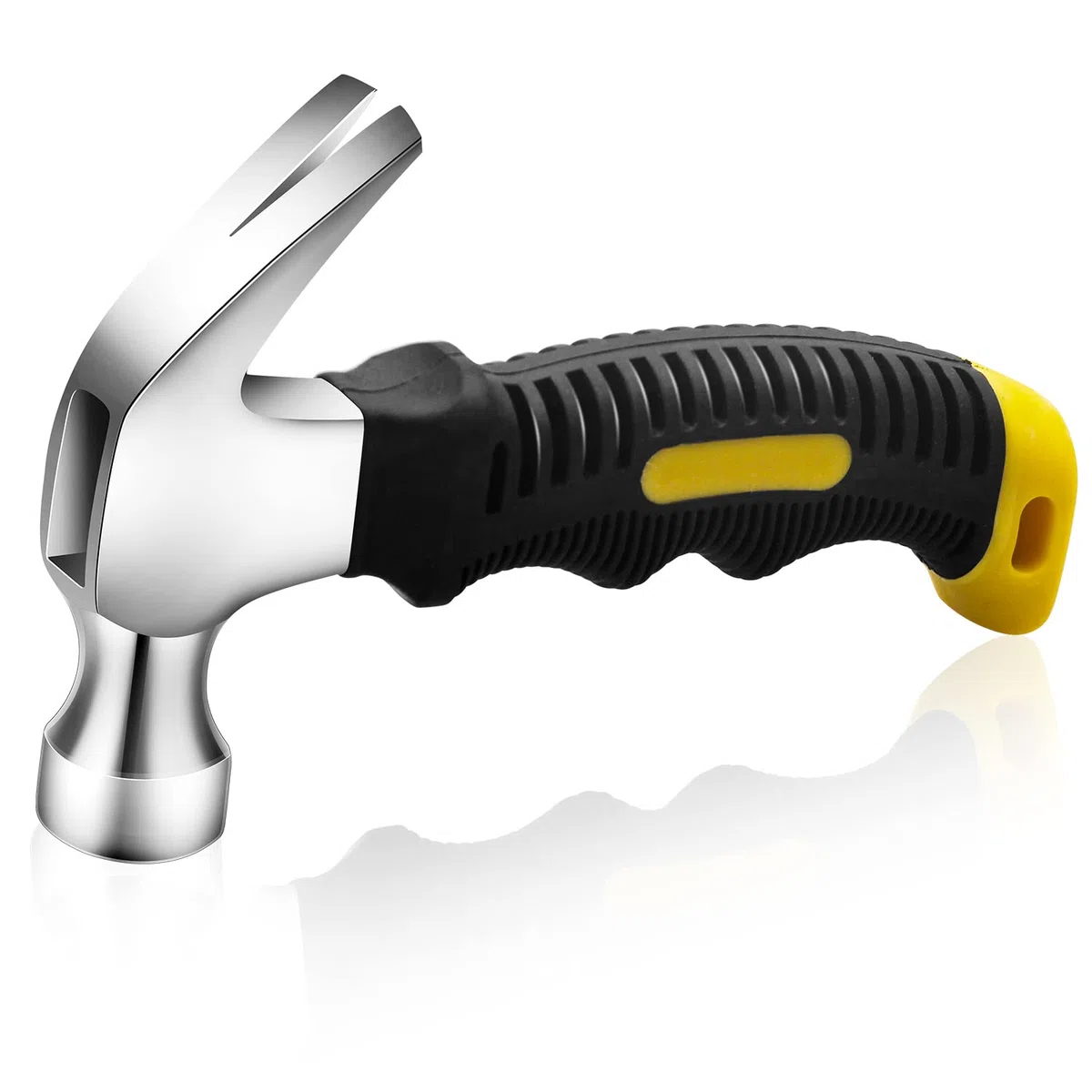 Martello da carpentiere, 226,8 g, nero, manico in TPR, 220 g, stile moderno, ideale per casa, fai da te, campeggio