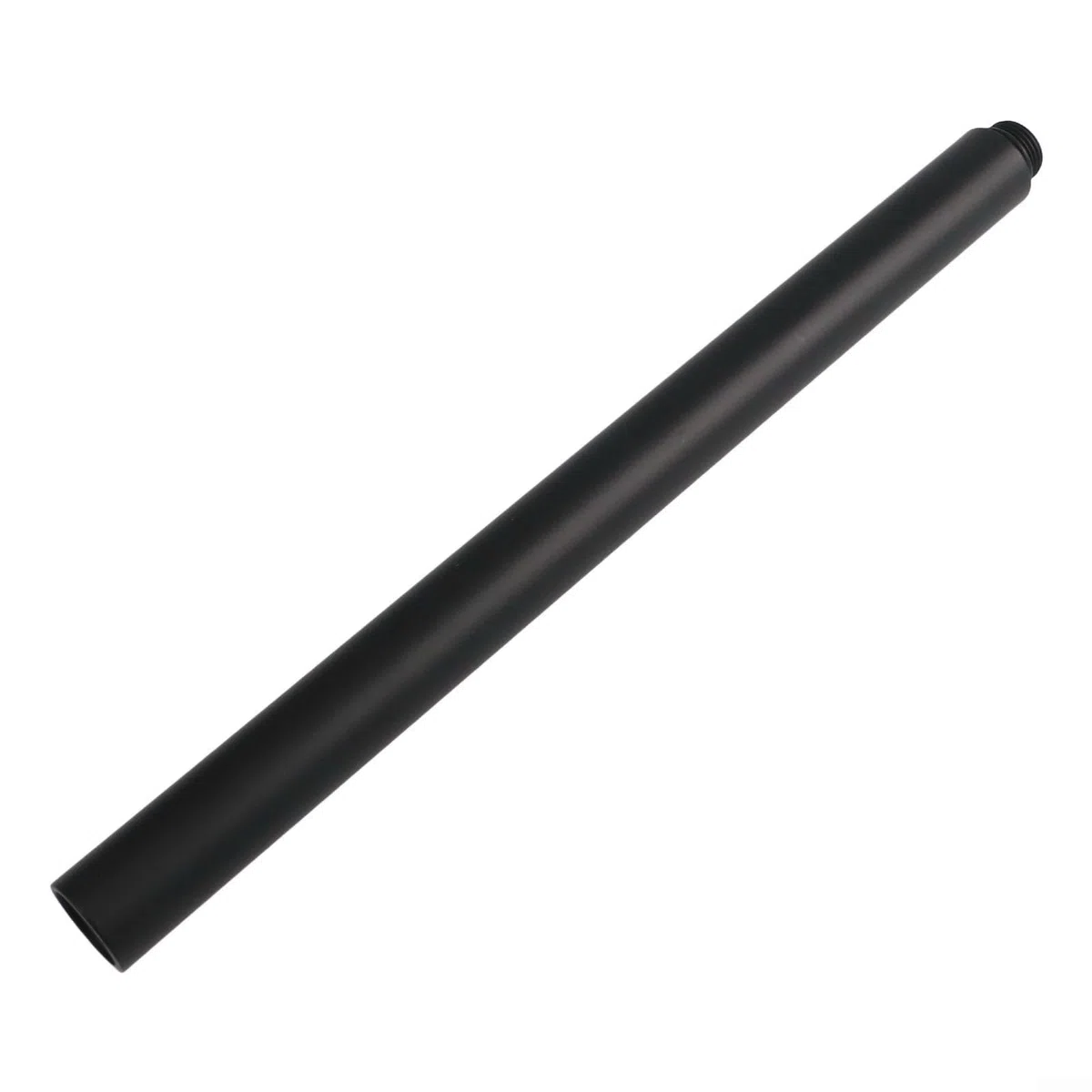 Asta di prolunga per sistema doccia, 30 cm, in acciaio inox, prolunga per soffione doccia, cromata, colore nero