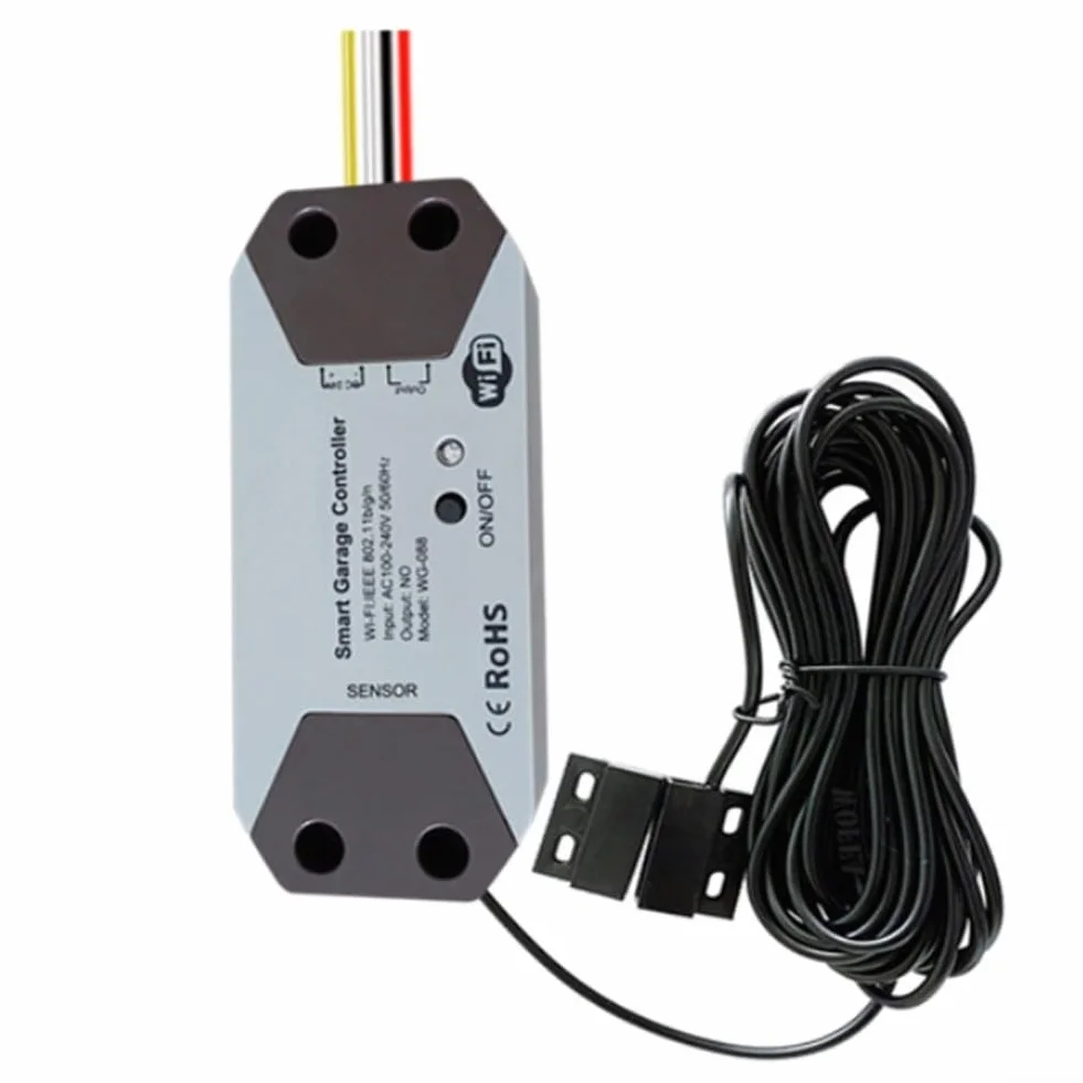 Modulo intelligente per porta garage TUYA 12-24V sensore magnetico monitoraggio
