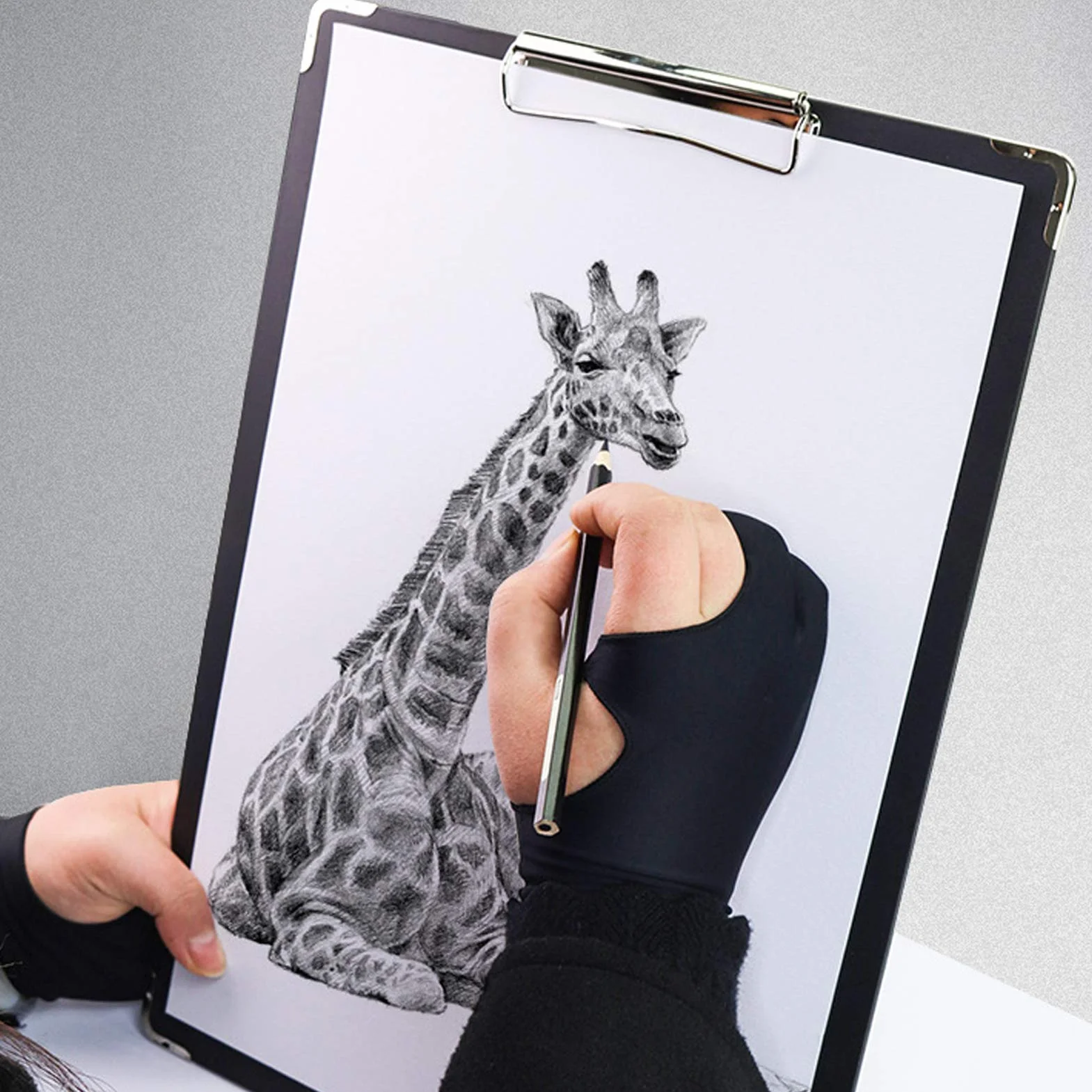 TOPINCN 2 Guanti per Pittura con le Dita Guanti Antimacchia Stencil Inchiostro Schizzo Scrittura Schermo Elettronico Anti Tocco Errato Fouling Sudore Sporco (XS)