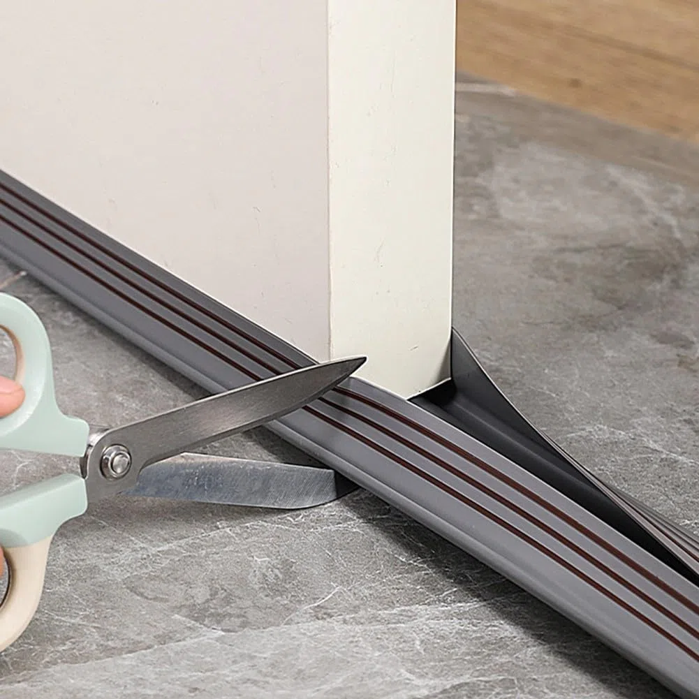 Paraspifferi per isolamento termico, 93 cm, per il risparmio energetico e il comfort (bianco, 5 cm)