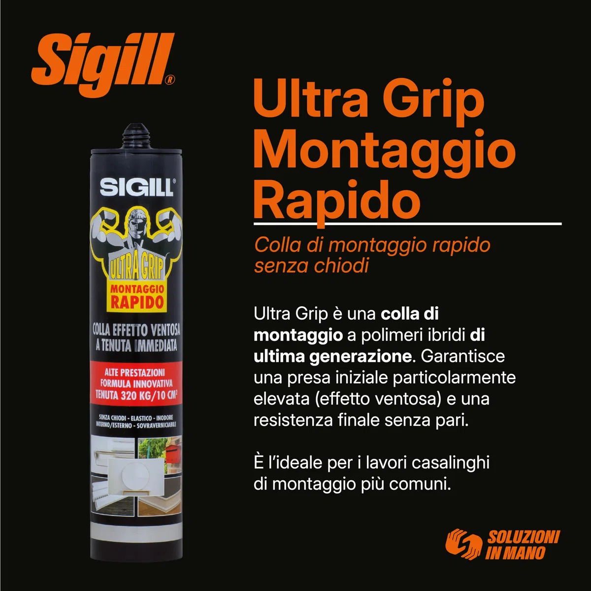 Ultra Grip Montaggio Rapido Cartuccia 290 millilitri