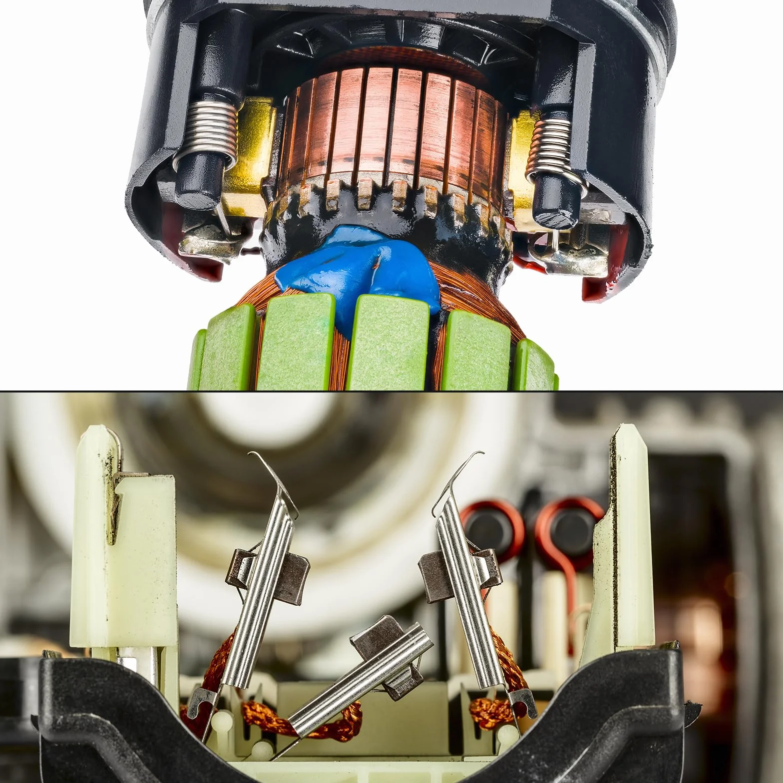 QUARKZMAN Tappo Portaspazzole in Carbone Copertura Plastica per Spazzola Elettrica del Motore Filo Nero Diametro Esterno 14mm/0,55" Altezza 5mm/0,2", 8pz