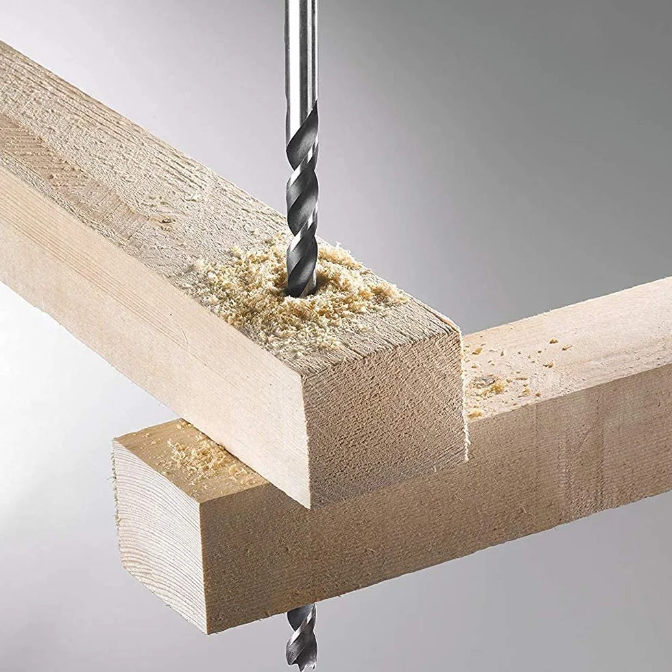 Punta Elicoidale Extra Lunga 200mm HSS 5mm Punte per Trapano per Tasca Manuale Accessori per Utensili