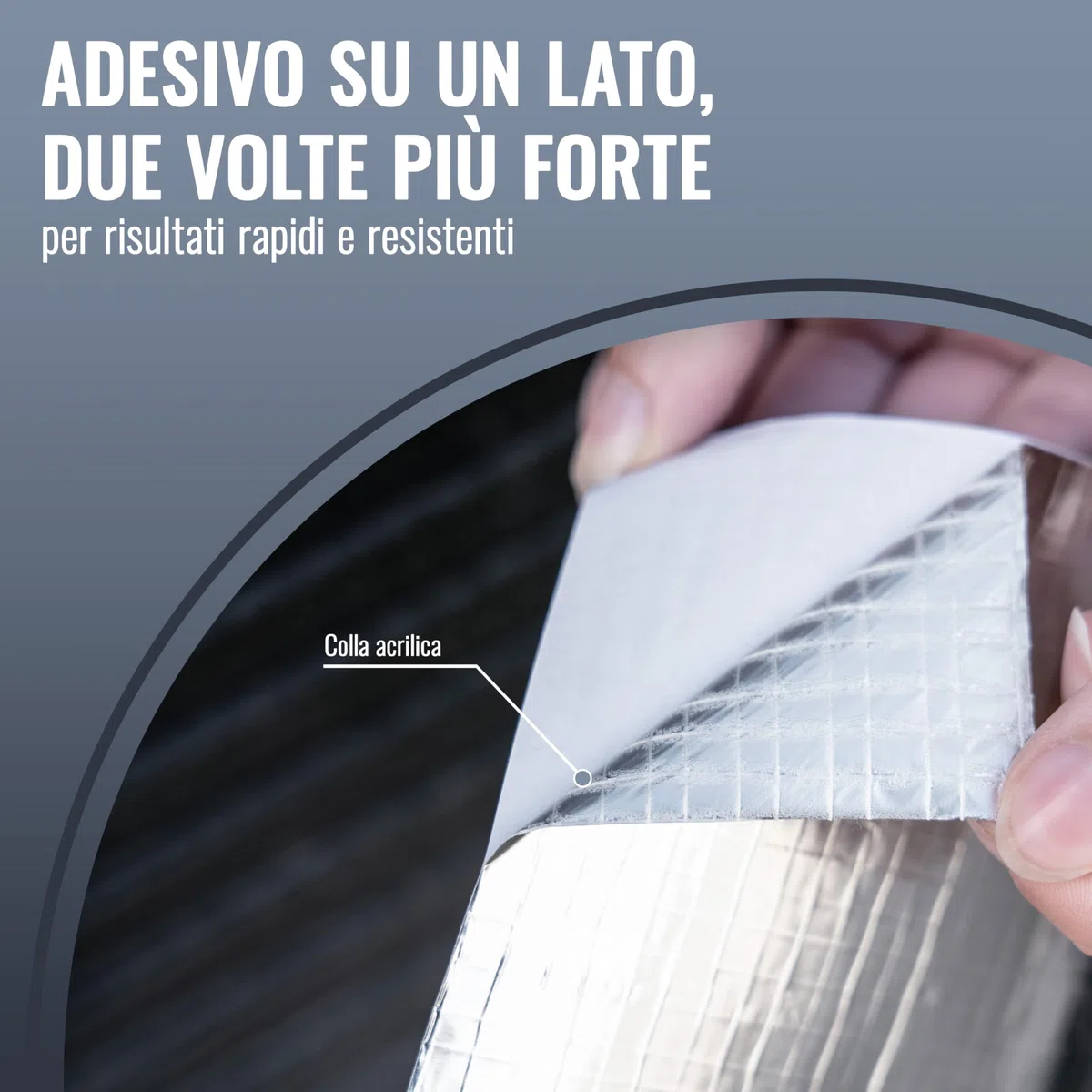 POPPSTAR Nastro adesivo alluminio in fibra di vetro per isolamento tubi e coibentazione (50m x 48mm) Protezione da calore e condensa Nastro autoadesivo alluminio resistente al calore 48mm