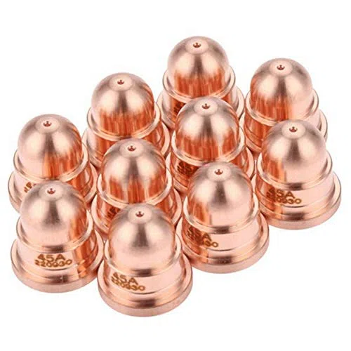 20 Pezzi Seria 45A Ugello 220930 Ugello per Torcia da Taglio Plasma Consumabili Processo di Taglio Fine Forniture di Saldatura e Brasatura