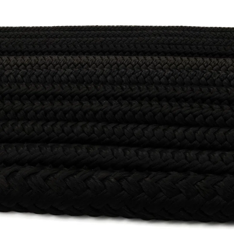 Corda Intrecciata in Polipropilene 10mm Diametro 5m Lunghezza - Nero PP Corda Multifilamento - Corda in Polipropilene - Corda Cordetta Polipropilene