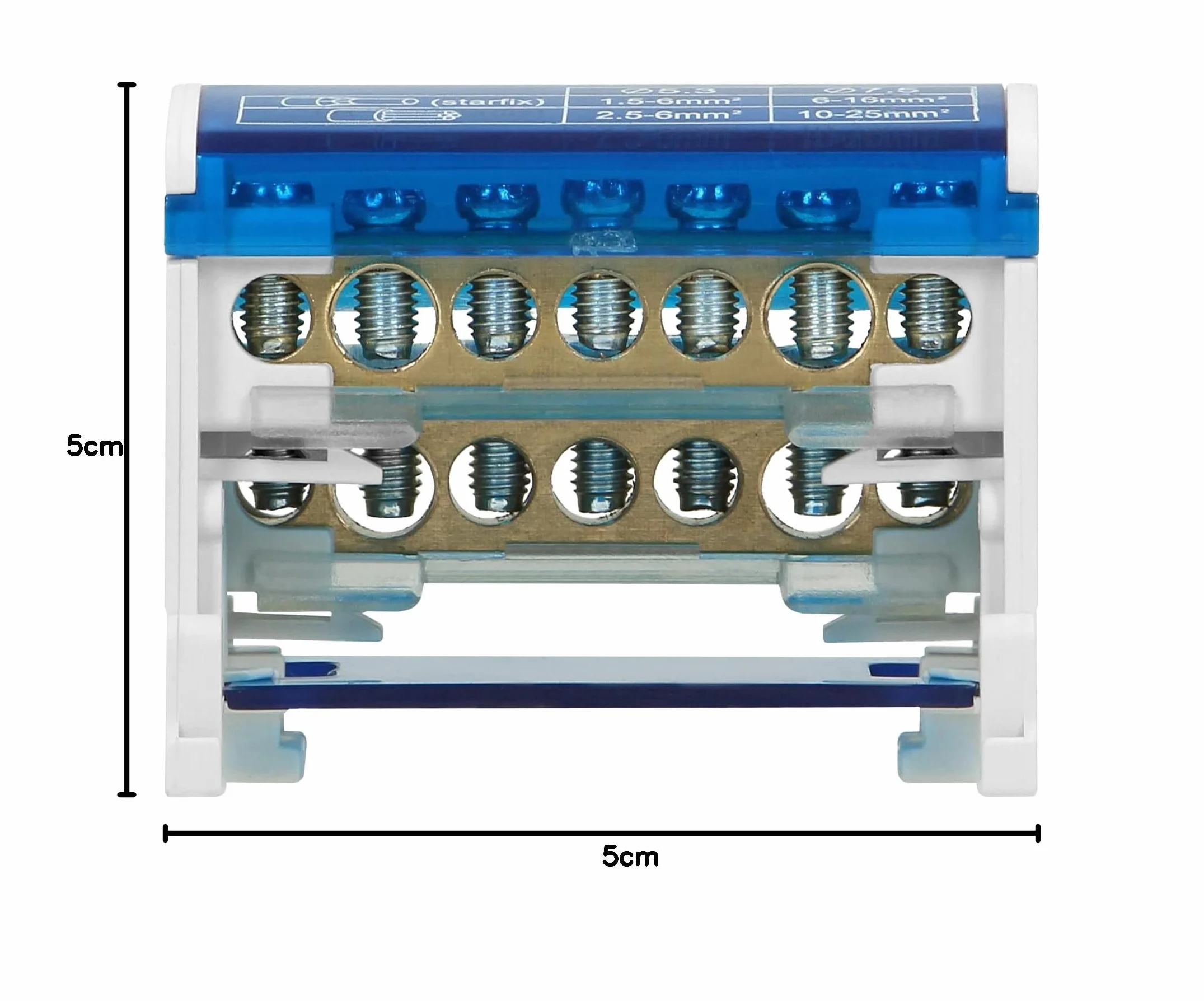 Orno LZ-8201/7 Morsettiera Distribuzione a 2 file, 7 fili