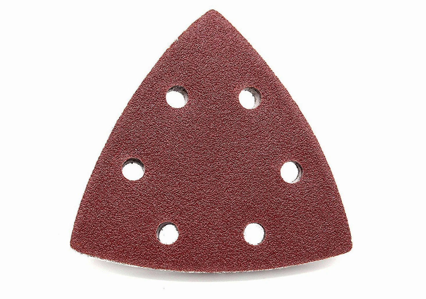 Triangoli Abrasivi Prio │ 50 pezzi │ 6 fori │ 93 x 93 x 93 mm │ grana 120 │ per levigatrici delta │ Fogli Abrasivi │ Abrasivi Triangolari │ Carta Abrasiva