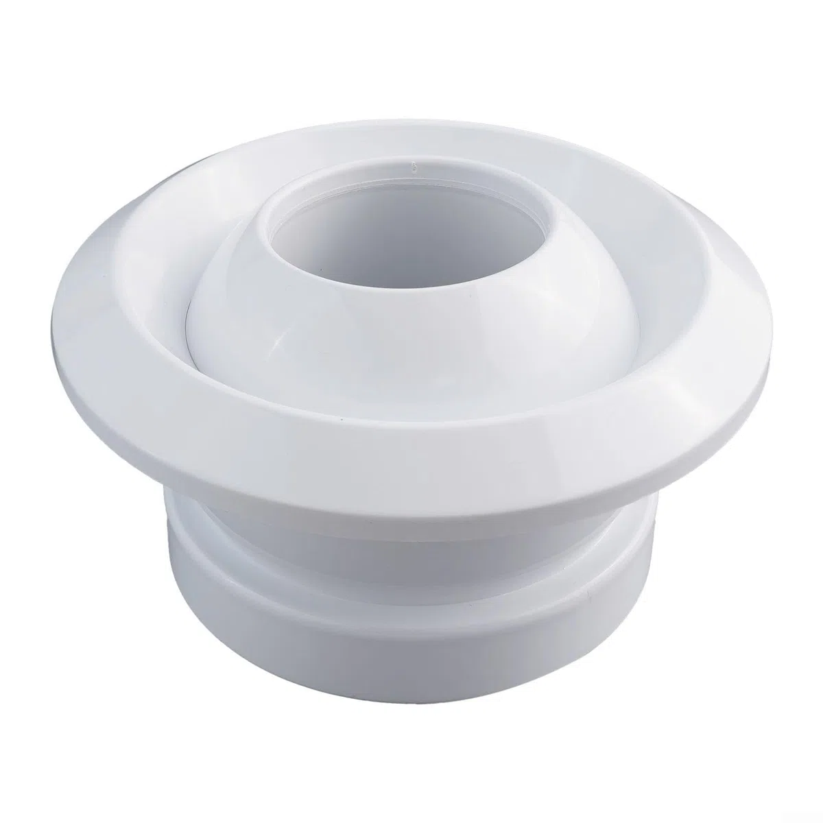 Diffusore d'aria rotondo da 15,2 cm, regolabile, girevole, a sfera, per condotti da parete, soffitto, soffitto
