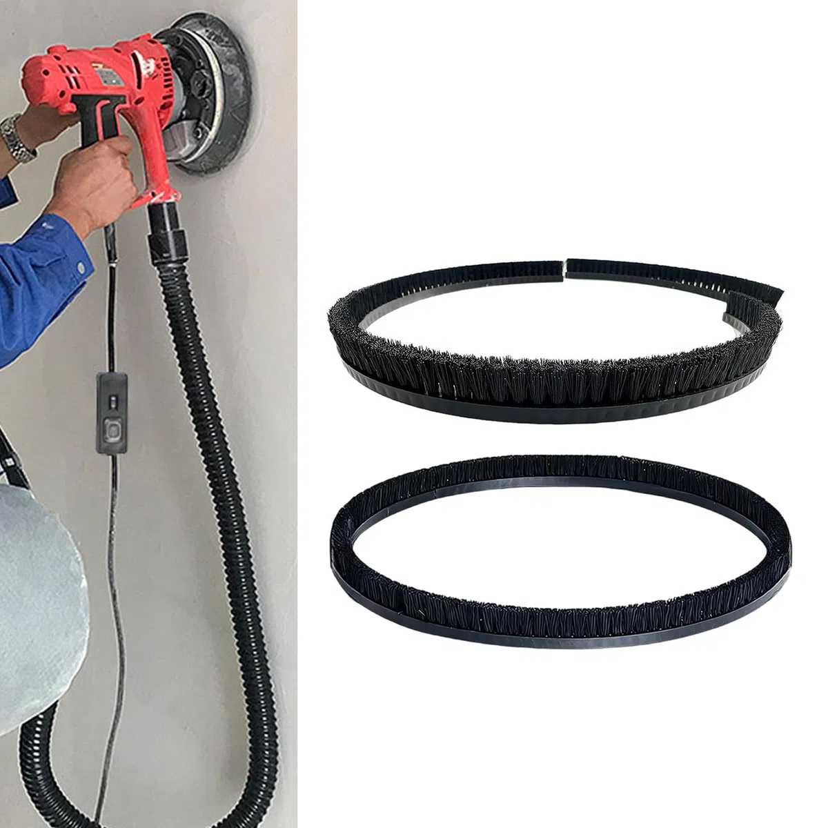 9 "225 millimetri Levigatura Pad Spazzola per Levigatrici Elettriche Muro Rettifica Strumento di Lucidatura Installazione Rapida Spazzola Lucidatrice Ad Alta Efficienza