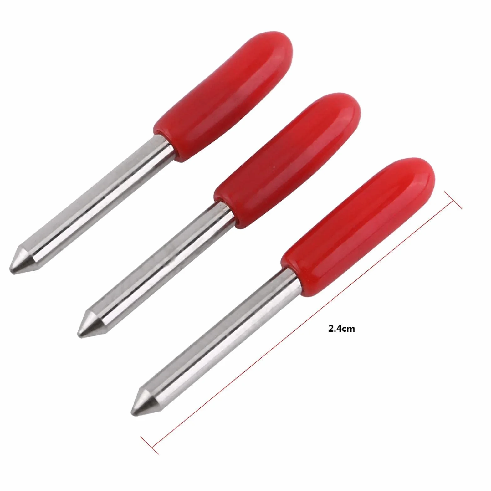 15 Pz Cutter Lama 45 ° Plotter in Vinile Coltello Cutter Cappuccio Rosso Roland Lettering Coltello 45 Gradi Plotter Cutter Roland Plotter da Taglio