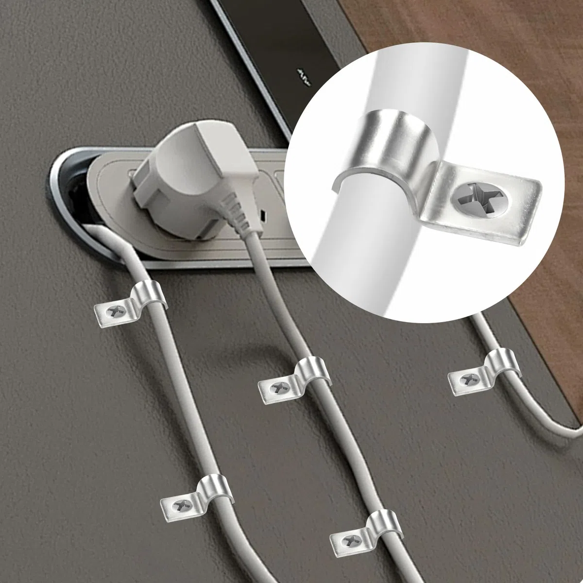 50 Pezzi U-Fascette Stringitubo,Morsetto per Tubi Morsetti per Tubi Fissaggio per Tubi Collari per Tubi Fermacavi Ferma Cavi Foro Singolo,per Tubi del Gas Tubi Dell'acqua e Cavi (6MM)