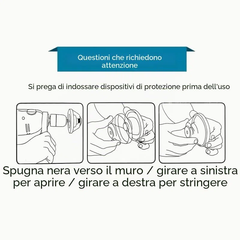 TECHZOCO Estrattore di polvere per trapano, raccoglitore di polveri per trapano, aspirapolvere di polvere per trapano, raccoglitore di polveri per trapano, adatto per punte da 4 mm a 10 mm, plastica,