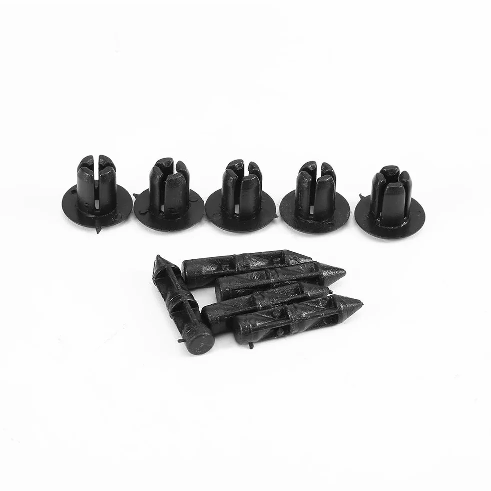Rivetti in plastica, clip di fissaggio per biciclette, Auto Rivetti Plastica, clip per rivetti in plastica 100pcs 6mm carenature, pannelli portiera, per