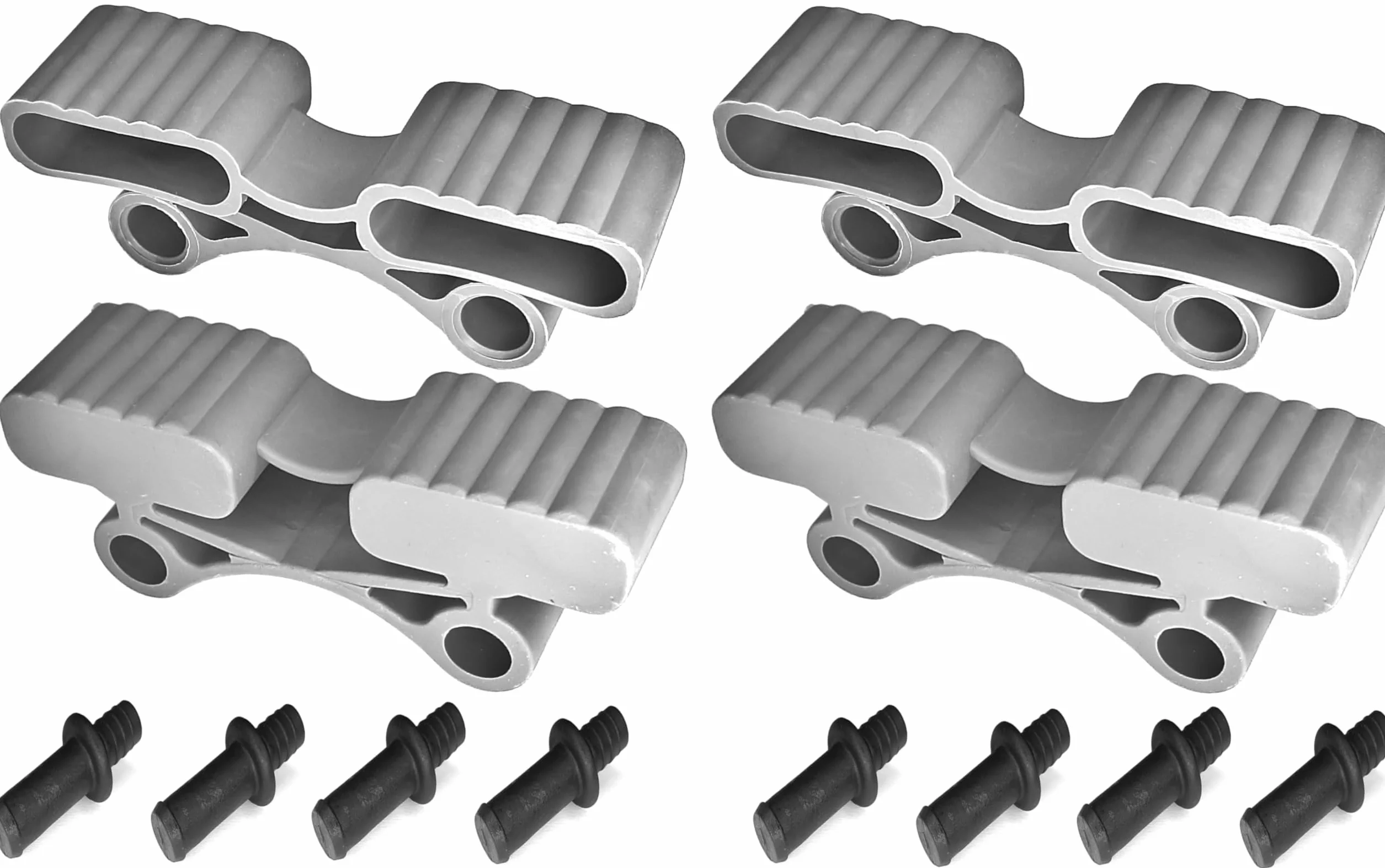 cyclingcolors 4x Supporto per Doghe 38mmx12mm + 8x bulloni perni inserto plastica 11mm Doppia Sospensione per Letto Flessibile Mobili