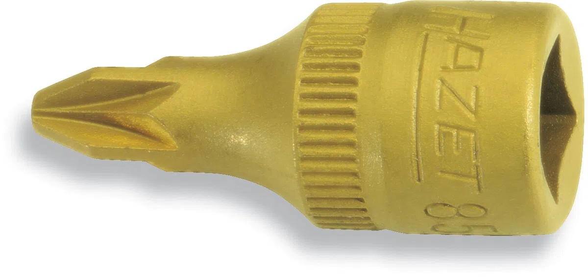 Hazet 8507-Pz1 Inserto Chiave a Bussola per Giraviti, Oro, Attacco Quadro, Cavo, 6.3 mm 1/4 di Pollice