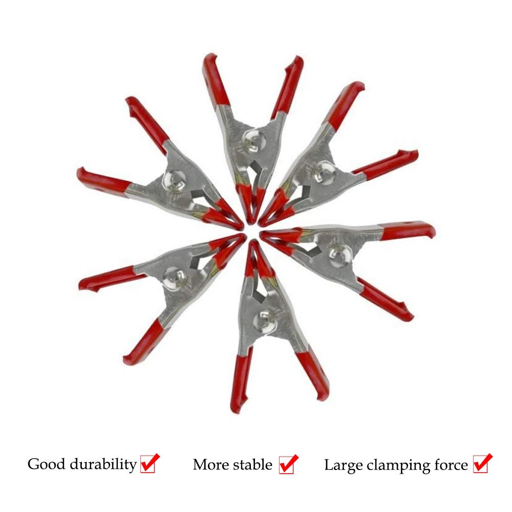 Morsetti a Molla in Metallo - Morsetti a Molla Robusto mercato Bancarella Tarpaulin lavorazione del Legno Clips 2 pollici 4 pollici, 2", 6PCS