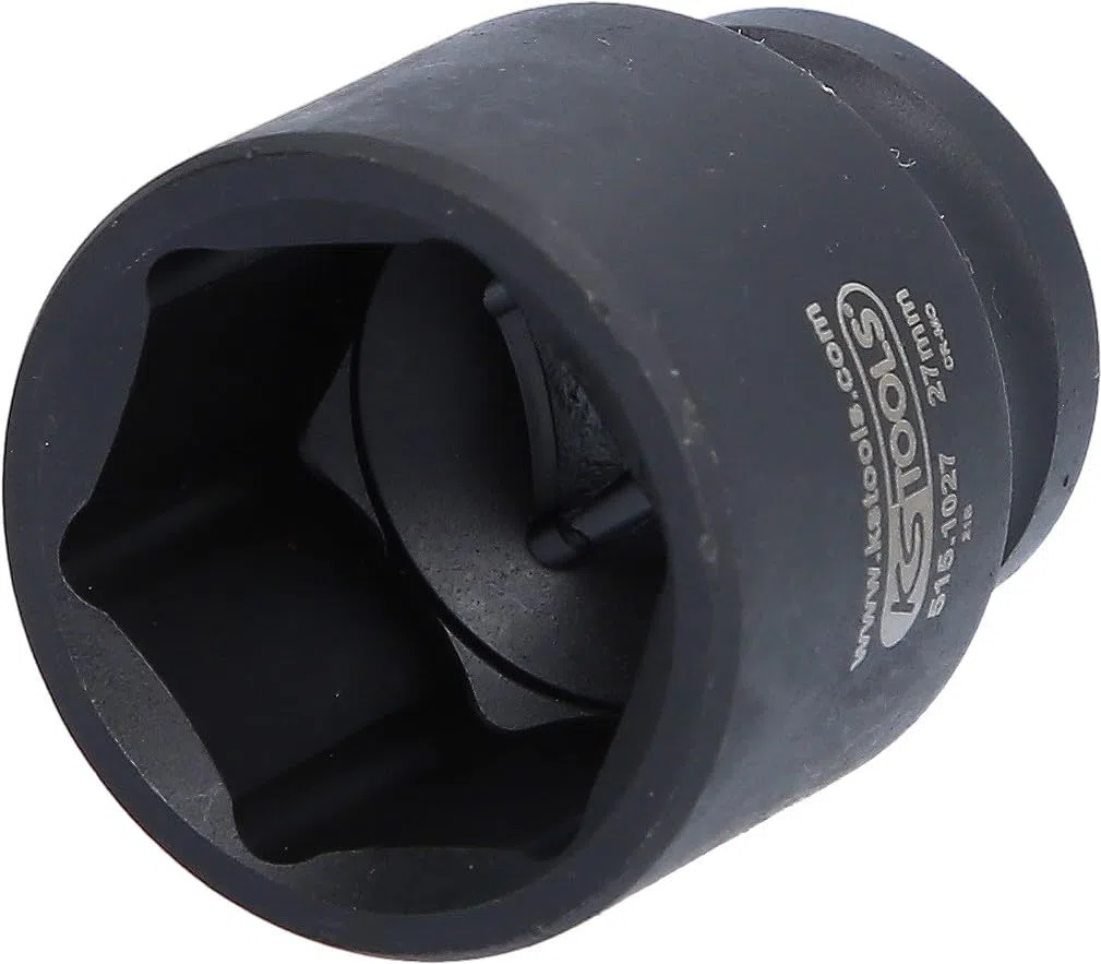 KS Tools 515.1027 1/2" Bussola esagonale p.avvitatori ad impulsi,corta,27mm