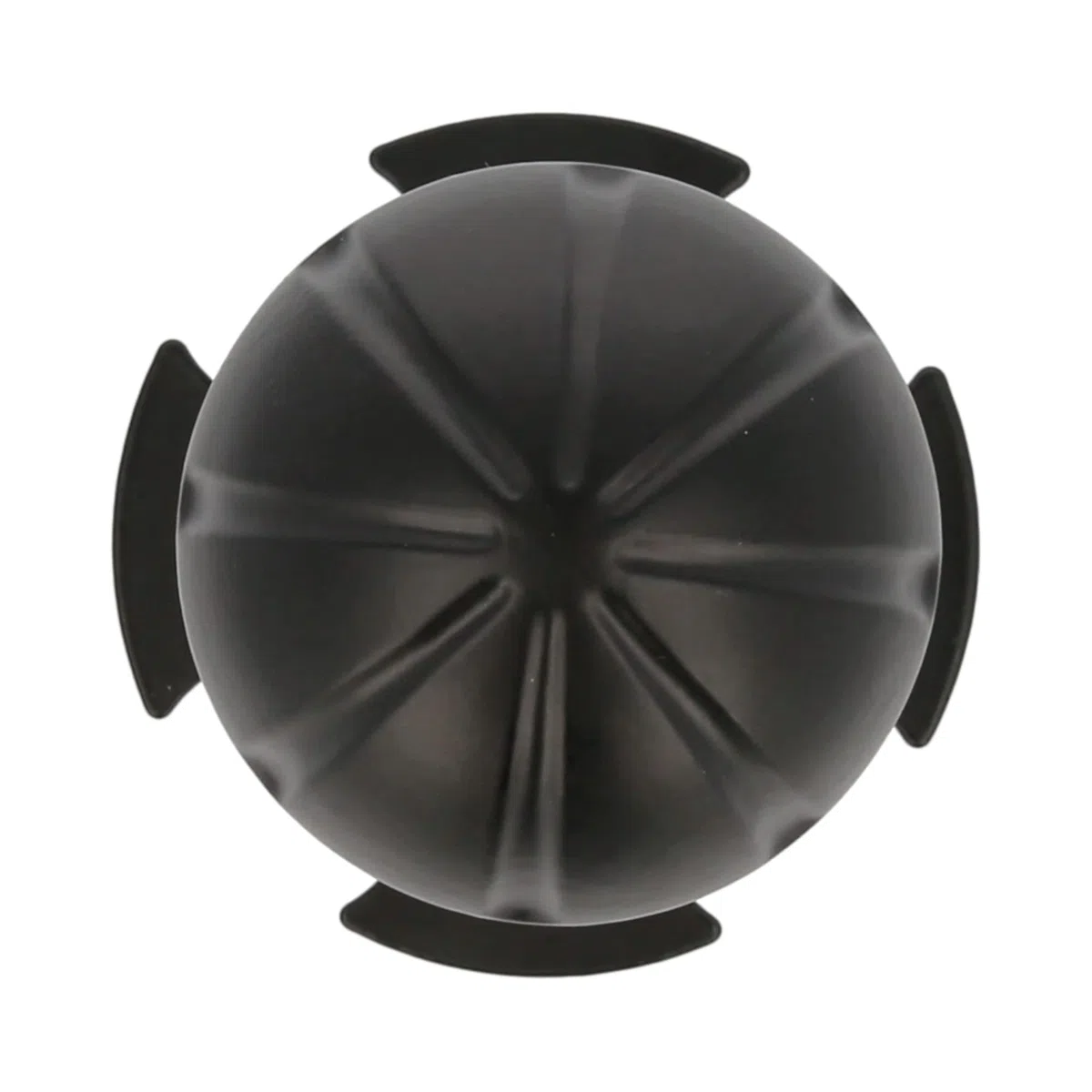Amig - Pomello | Fisso e con rosetta | Ø 55 mm | Finitura semplice ed elegante | Ideale per tutti i tipi di porte interne | Piastra in acciaio e pomello in Zama nero
