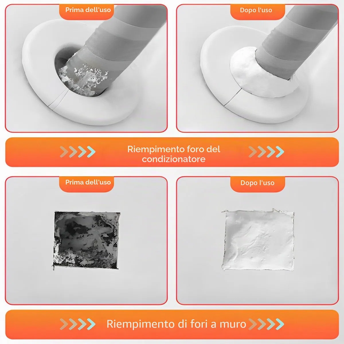 Sigillante impermeabile multiuso, 8 pezzi, emulsione isolante, riparazione rapida fango, fori e spazi vuoti
