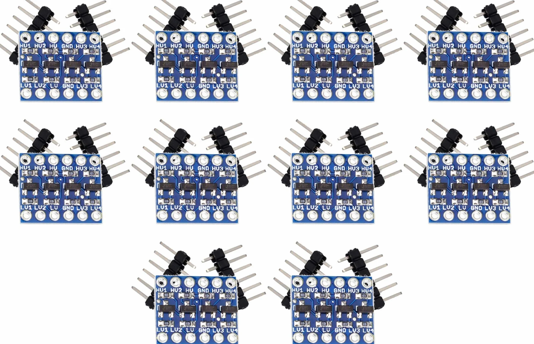 4 Channel IIC I2C Logic Levels Converter Bi-Directional Module 5V to 3.3V (10PCS)