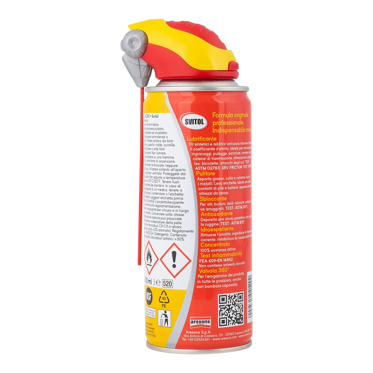 SVITOL Multifunzione Lubrificante Spray Erogatore con Cannuccia, 400 ml