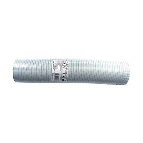 Tubo fumi flessibile estensibile alluminio BIANCO 150 mm da 0,5 a 3 mt