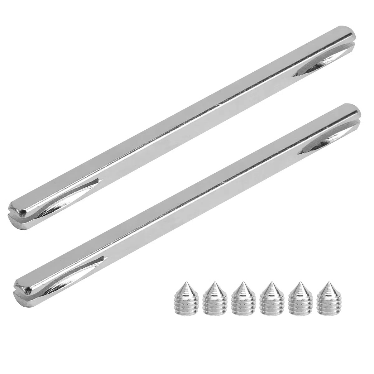 HENGBIRD 2PCS Perni Quadrati in Ferro da 8 mm per Maniglie Delle Porte Zincati Quadrati per Manopole Perno Quadrato da 8 mm Maniglia per Porta in Acciaio Massiccio per Porta Perno di Fissaggio