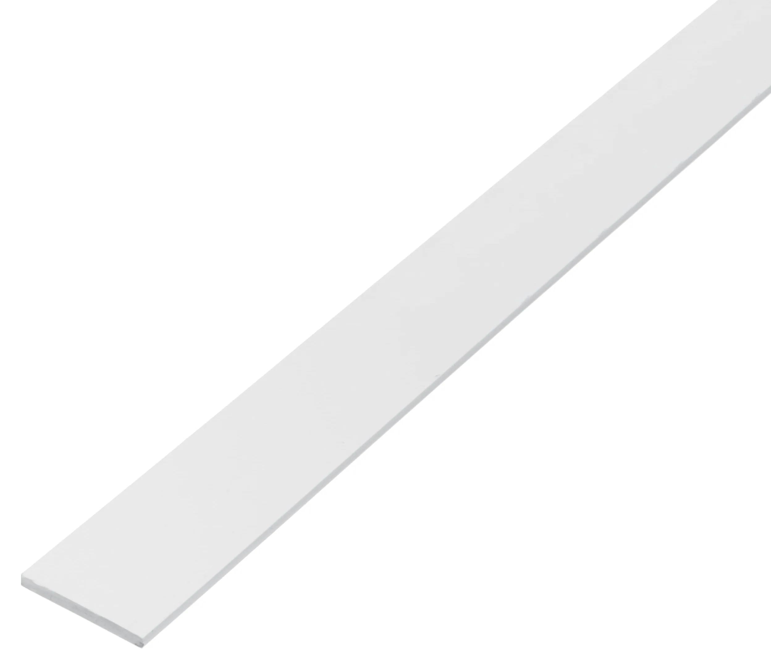 Alberts 479282 eco Asta piatta, PVC-U bianco, 1000 x 30 mm