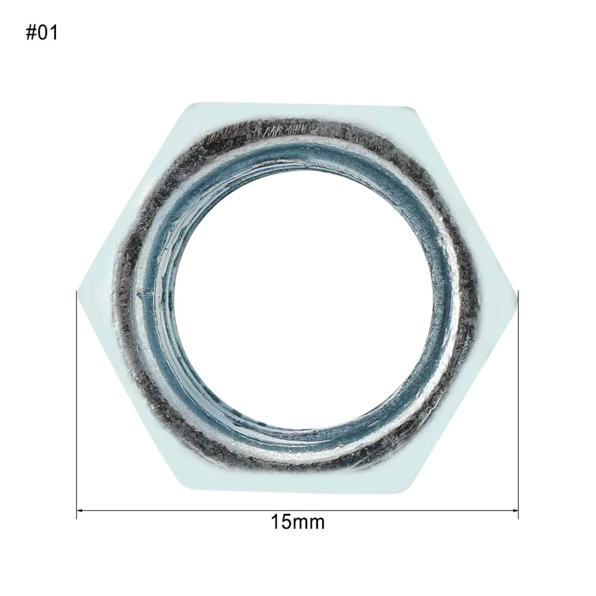 Cocoarm 5pcs Dadi Esagonali M12x40 in Acciaio Al Carbonio Zincate Ad Alta Resistenza e Resistenti Alla Corrosione per Fissaggi Industriali e Edili (Di fronte a 15)