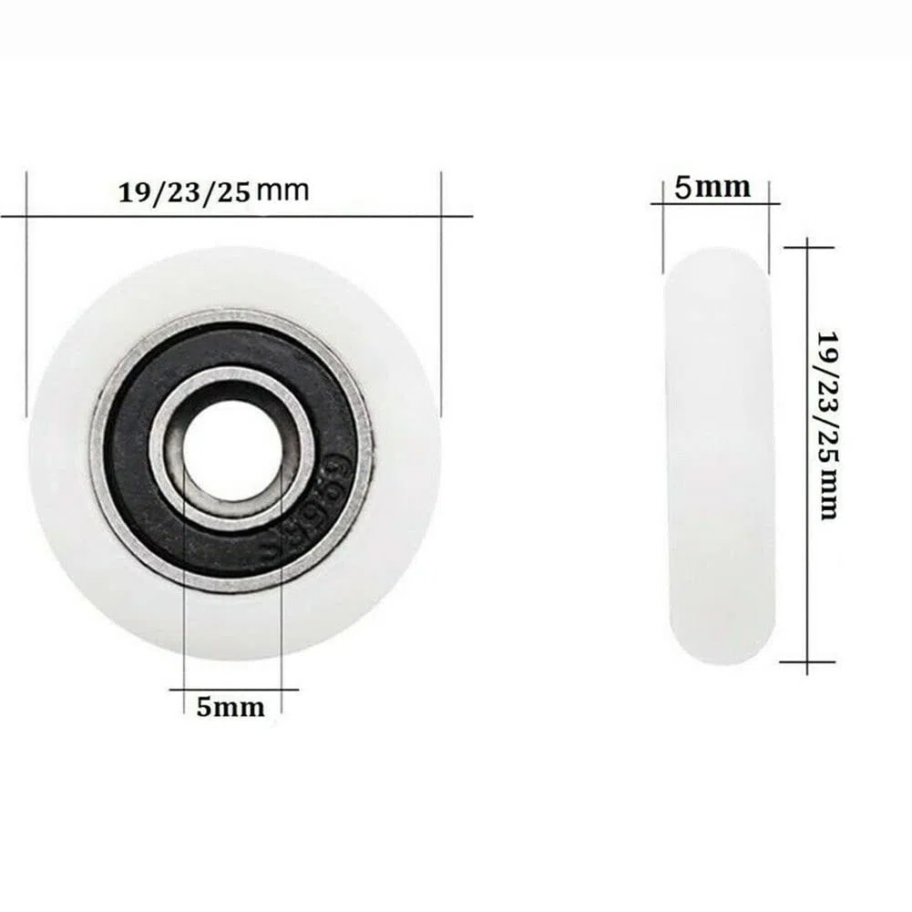 8 ruote in acciaio da 23 mm di diametro per porta della doccia
