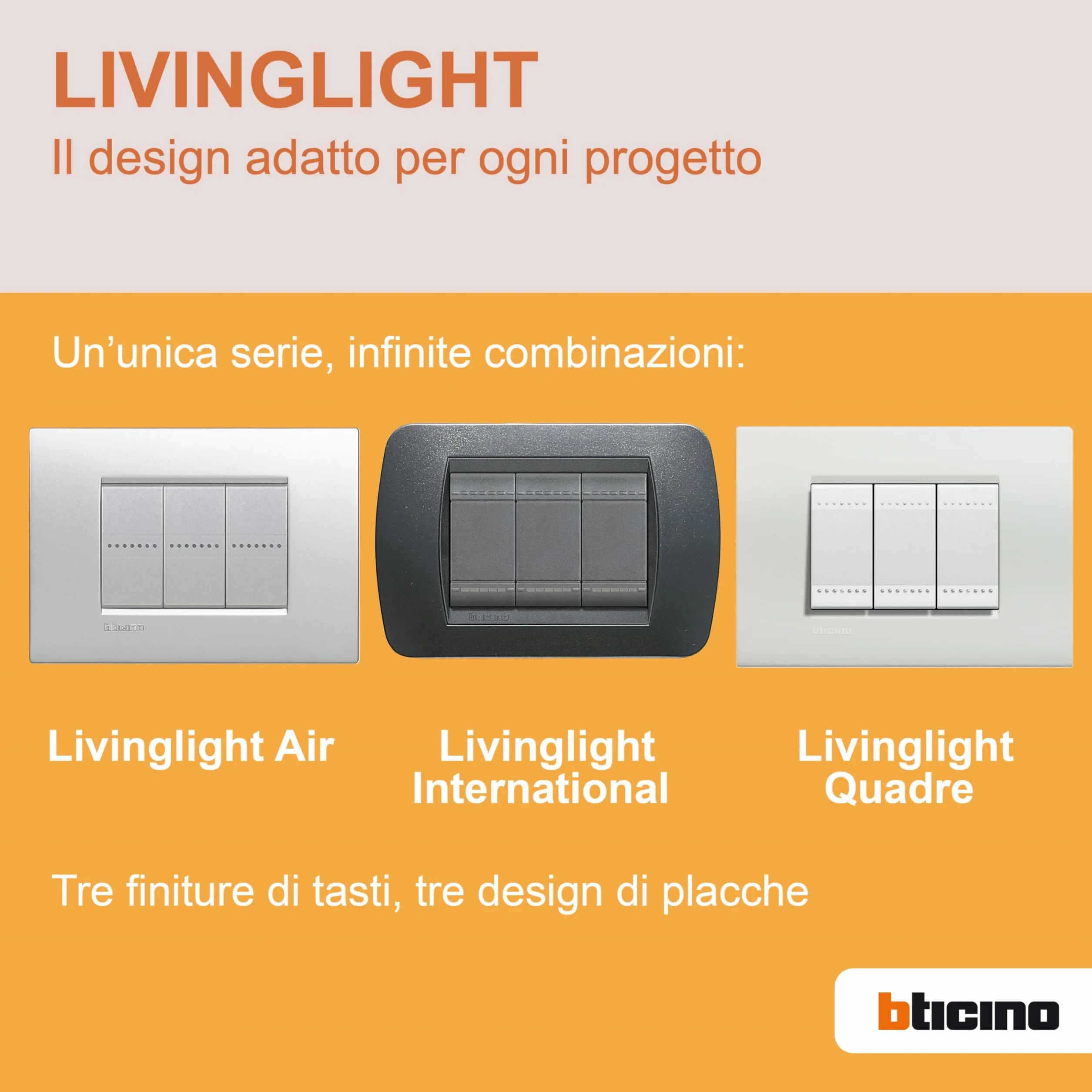 BTicino SL4003NF FP LL Deviatore 1P 16A 1 m, Antracite, 1 Pezzo