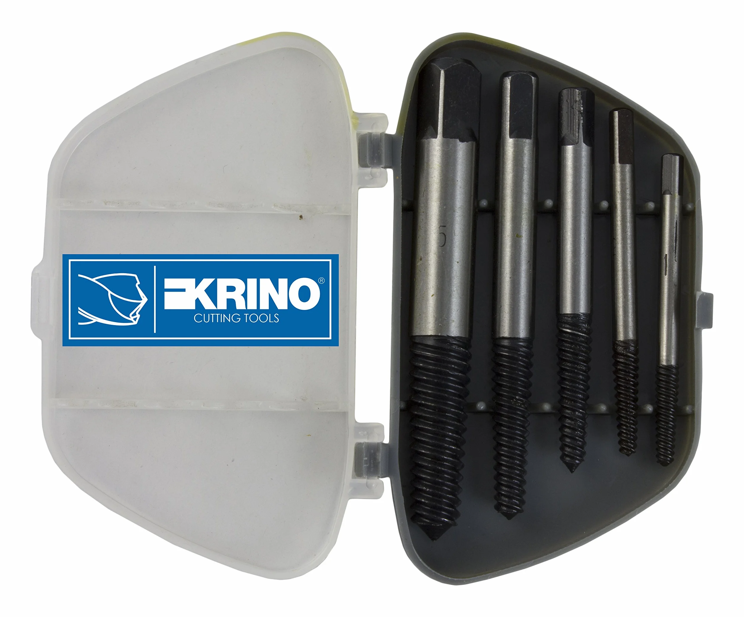KRINO 10067101 Set 5 Pezzi ESTRATTORI per Viti 1÷5 mm, Acciaio