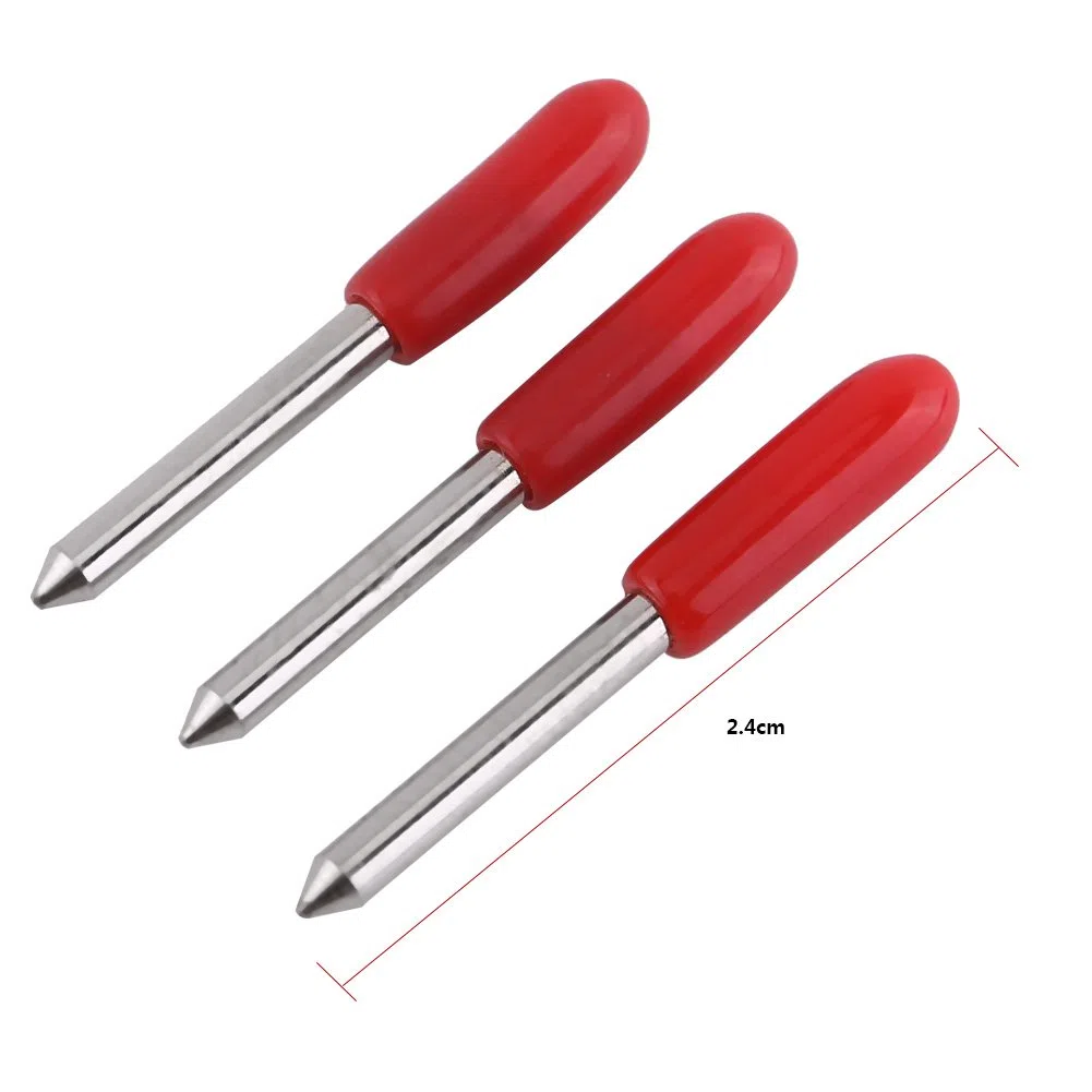 15 Pz 45 Gradi Roland Plotter Cutter Llame per Roland Plotter Cutter Lame Tappo Rosso Carburo di Cemento Roland GCC Taglio Lama
